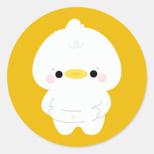 Chonky Duck Classic Round Sticker