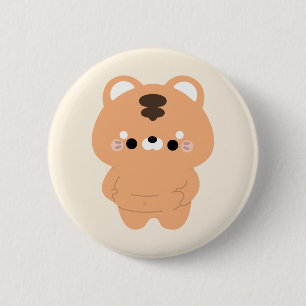 Chonky Tiger 2 Inch Round Button