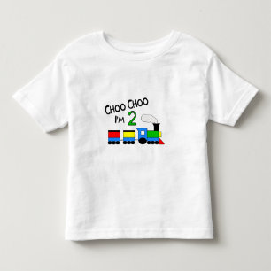 Choo Choo I'm 2! With TRAIN Toddler T-shirt