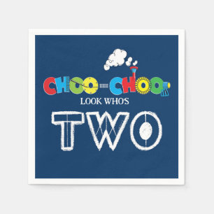 Choo Choo I'm Two Party Napkins