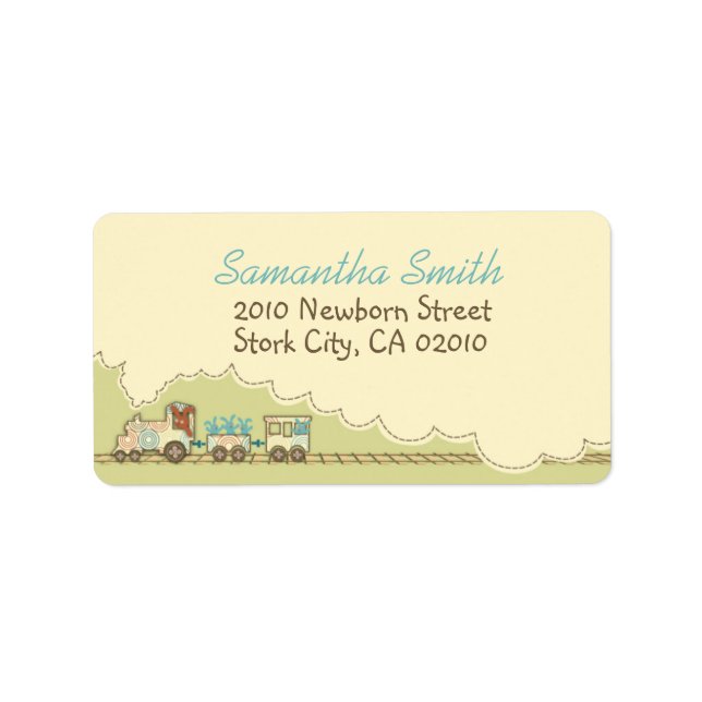 Choo Choo Train Address Label (Front)