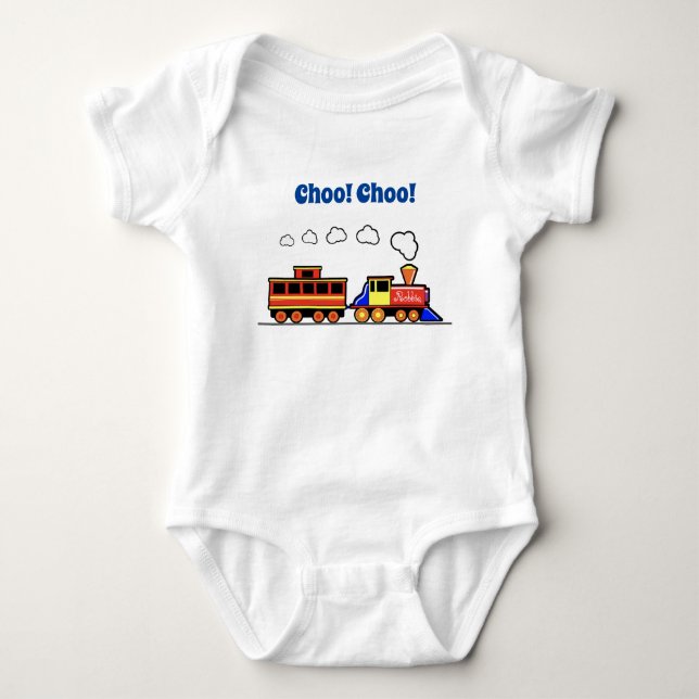 Choo Choo Train Baby Bodysuit (Front)