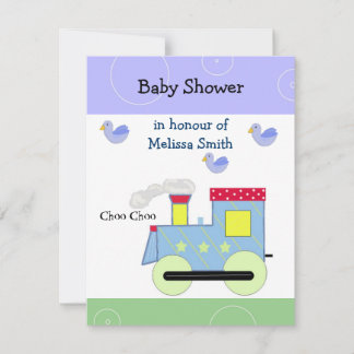 Choo Choo Train Baby Shower Invitation