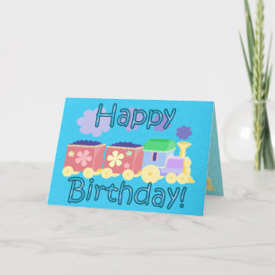 Choo Choo Train Birthday Card