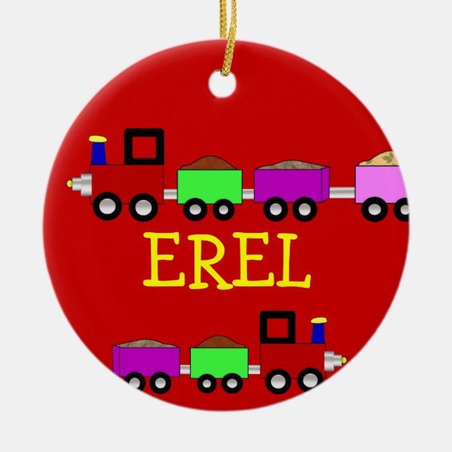 Choo Choo Train - Child's Personalized Ornament (Front)