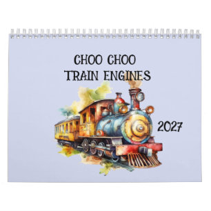 Choo Choo Train Engines Children's Calendar