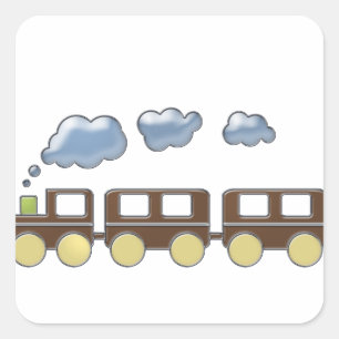 Choo Choo Train  Square Sticker