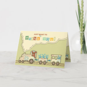 Choo Choo Train Thank You Card
