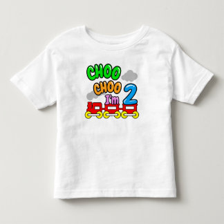 Choo I'm 2 Shirt, Funny 2nd Birthday Toddler T-shirt