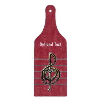 Choose a Colour Embossed Look Treble Clef and Hear Cutting Board