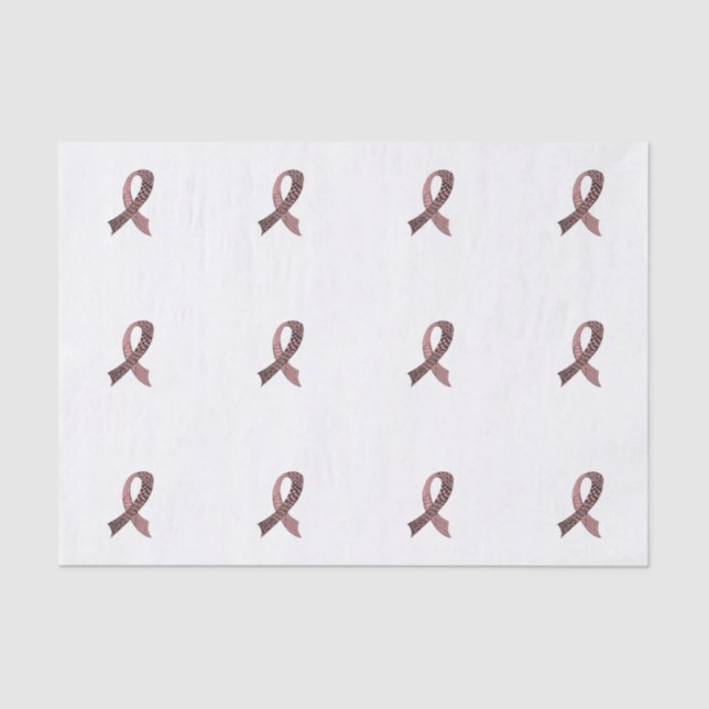 Choose Any Colour Awareness Ribbon Tissue Paper (Front)