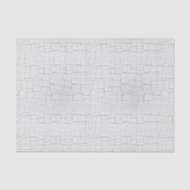 Choose Any Colour Crackle Paint White Tissue Paper (Front)