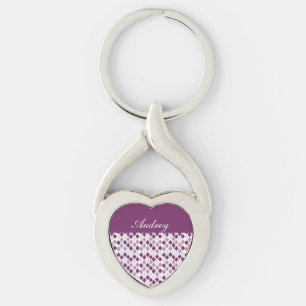 Choose Any Colour Harlequin Diamonds Pattern Keychain
