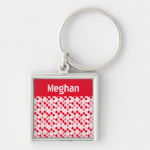 Choose Any Colour Harlequin Diamonds Pattern Keychain