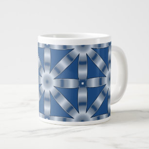 Choose Any Colour Repeated Star Pattern Large Coffee Mug