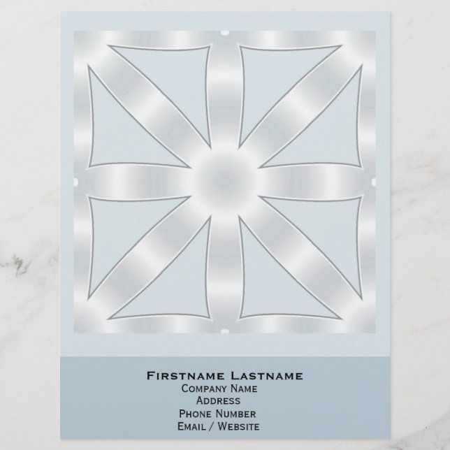 Choose Any Colour Repeated Star Pattern Letterhead (Front)