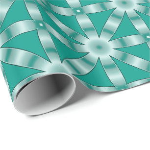 Choose Any Colour Repeated Star Pattern Wrapping Paper