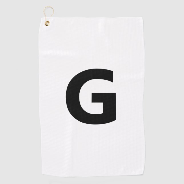 Choose Any Letter | Font: Open Sans Condensed Bold Golf Towel (Front)