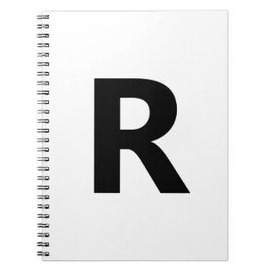 Choose Any Letter Font: Open Sans Condensed Bold Notebook