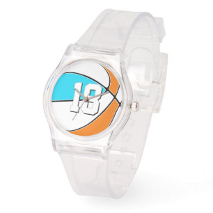 choose ANY team colors w jersey number basketball Watch