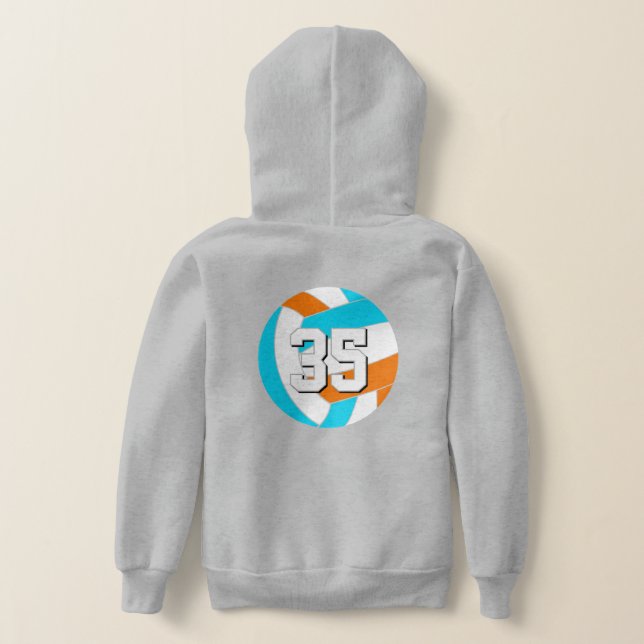 Choose ANY team colors w jersey number volleyball (Couchage Retour)