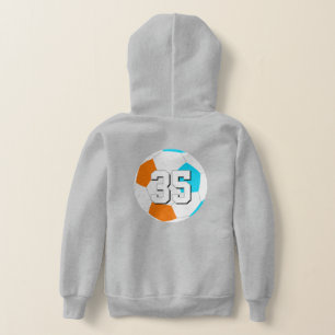 Choose ANY team colours w jersey number soccer