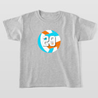 Choose ANY team colours w jersey number volleyball
