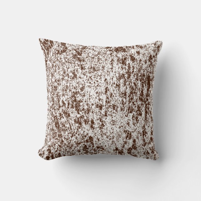 Choose back side of Brown n White Textured Pillow (Front)