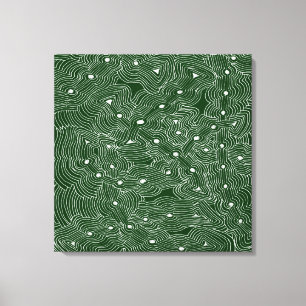 Choose Background Colour Abstract Art Canvas Print