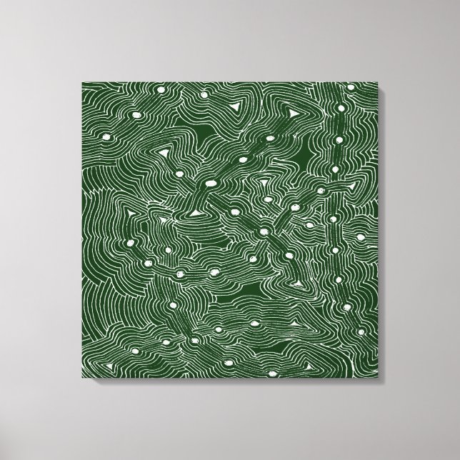 Choose Background Colour Abstract Art Canvas Print (Front)
