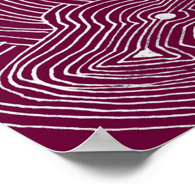 Choose Background Colour Abstract Art Poster (Corner)