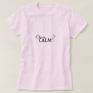 Choose Calm Floral Mindfulness and Wellness T-Shirt