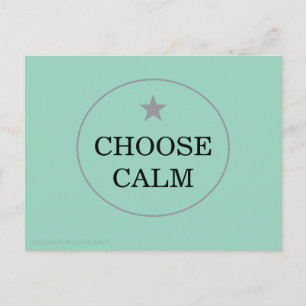 Choose Calm – Minimal Greeting Card