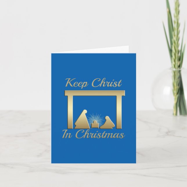 Choose Colour Keep Christ In Christmas Holiday Card (Front)