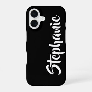 Choose Colour Personalized Jumbo Bold Name iPhone 16 Case