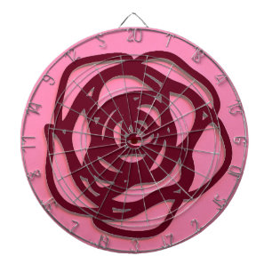 Choose Colour Rose on Pink Dartboard