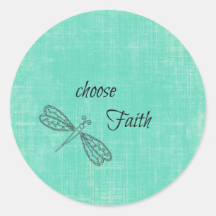 Choose Faith Inspirational Classic Round Sticker