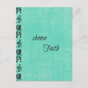 Choose Faith Inspirational Postcard