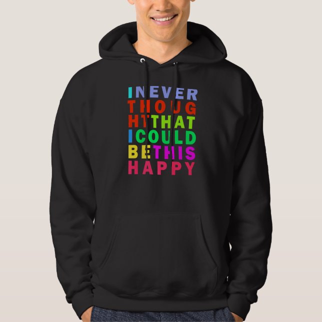 Choose Hapiness Inspirational Quote Hoodie (Front)