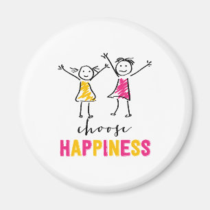 Choose Happinesss Two girls Magnet