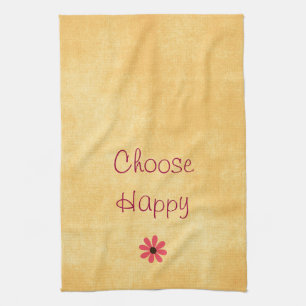 Choose Happy Affirmation Kitchen Towel