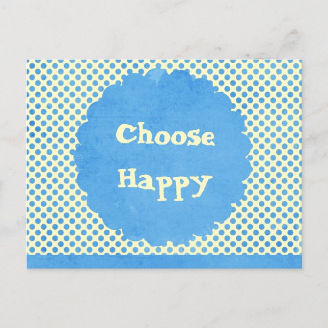Choose Happy Affirmation Postcard (Front)