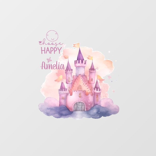 Choose happy Customizable Portrait Window Cling (Sheet)