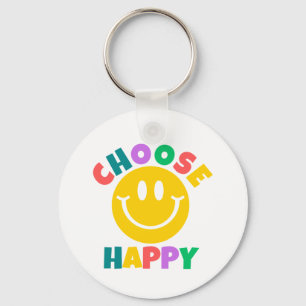 Choose Happy Keychain