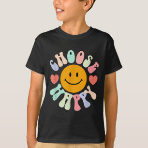 Choose Happy Motivational Insrational Sitive  T-Shirt
