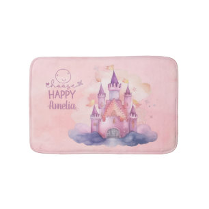 Choose Happy Palace on the Pink Cloud Bath Mat