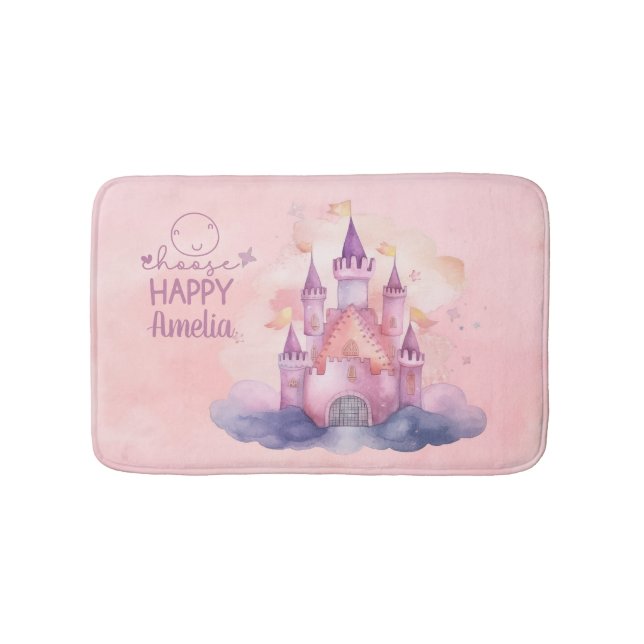 Choose Happy Palace on the Pink Cloud Bath Mat (Front)
