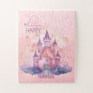 Choose Happy Palace on the Pink Cloud customizable Jigsaw Puzzle