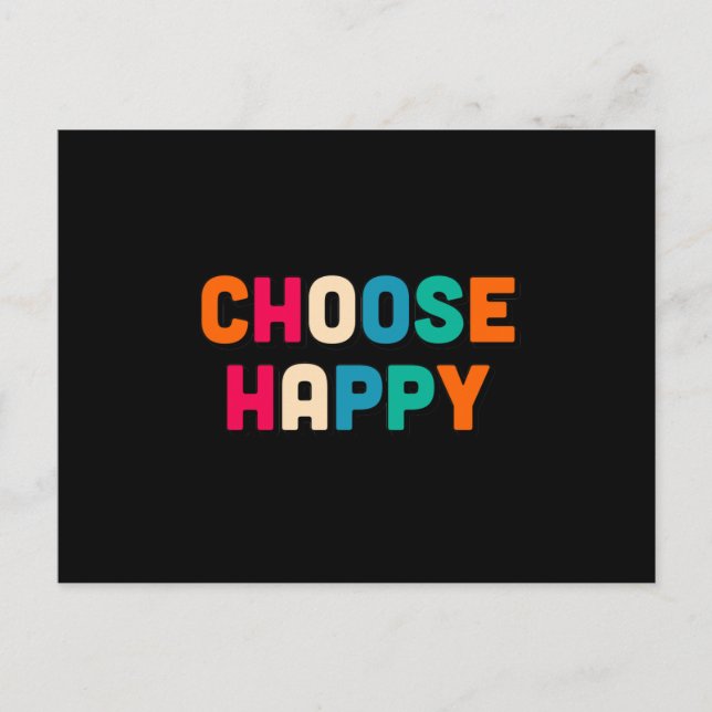 Choose happy postcard (Front)