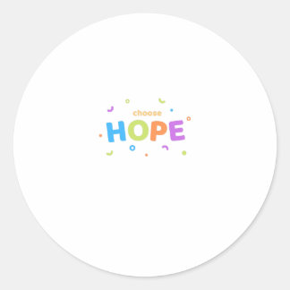 Choose hope classic round sticker
